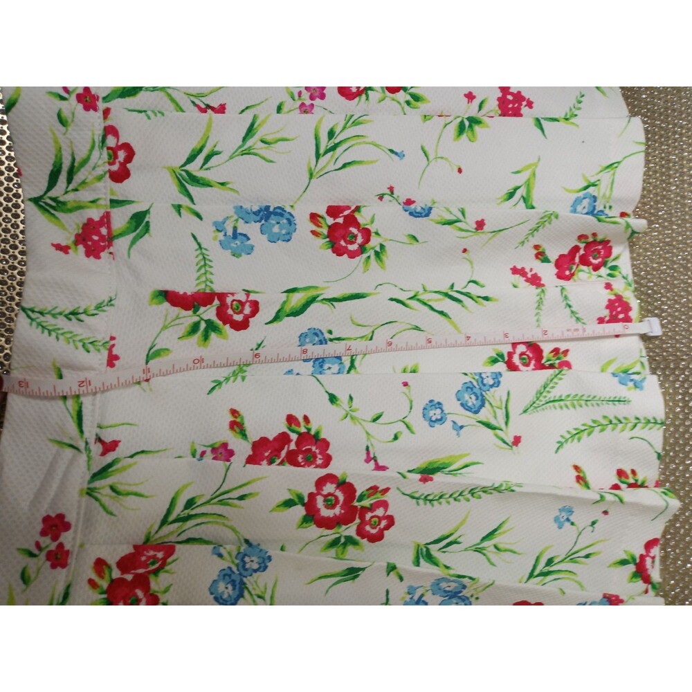 NWT Janie and Jack Girls Floral Pique Pleated Stylish Vibrant Skirt Size 10